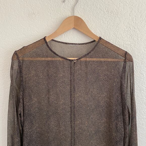 VTG Robbie Bee Silk Two-Piece Dress & Duster Set Black & Tan Knee Length Size 6 - Picture 12 of 14